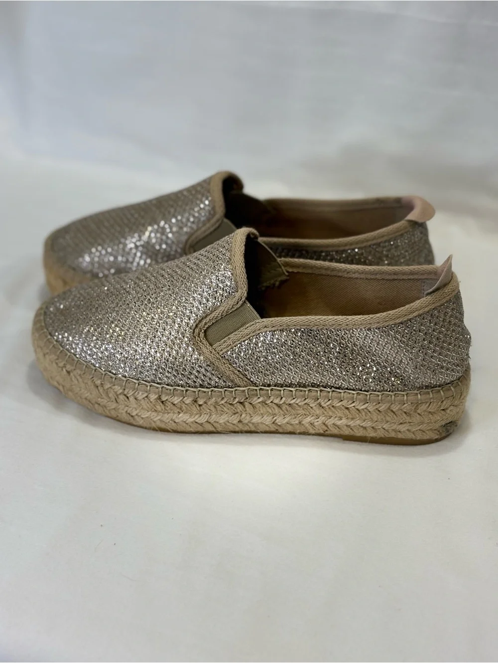 MEDICUS Champagne Slip-On Espadrille Sneakers SZ 36 / SZ 6 MADE IN SPAIN